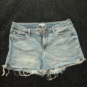 Dear John Blue Jean Shorts High-Waisted Distressed